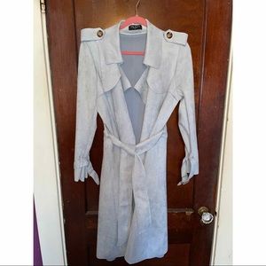 Few Moda suede trench coat.